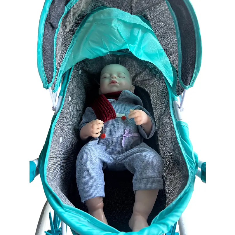 Coche Muñeca Turquesa XL 6