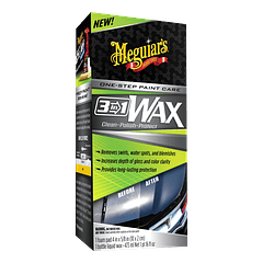 3 in 1 Wax: Clean - Polish - Protect  Meguiar's® - Cera para Autos 3 en 1 Limpia - Pule - Protege 