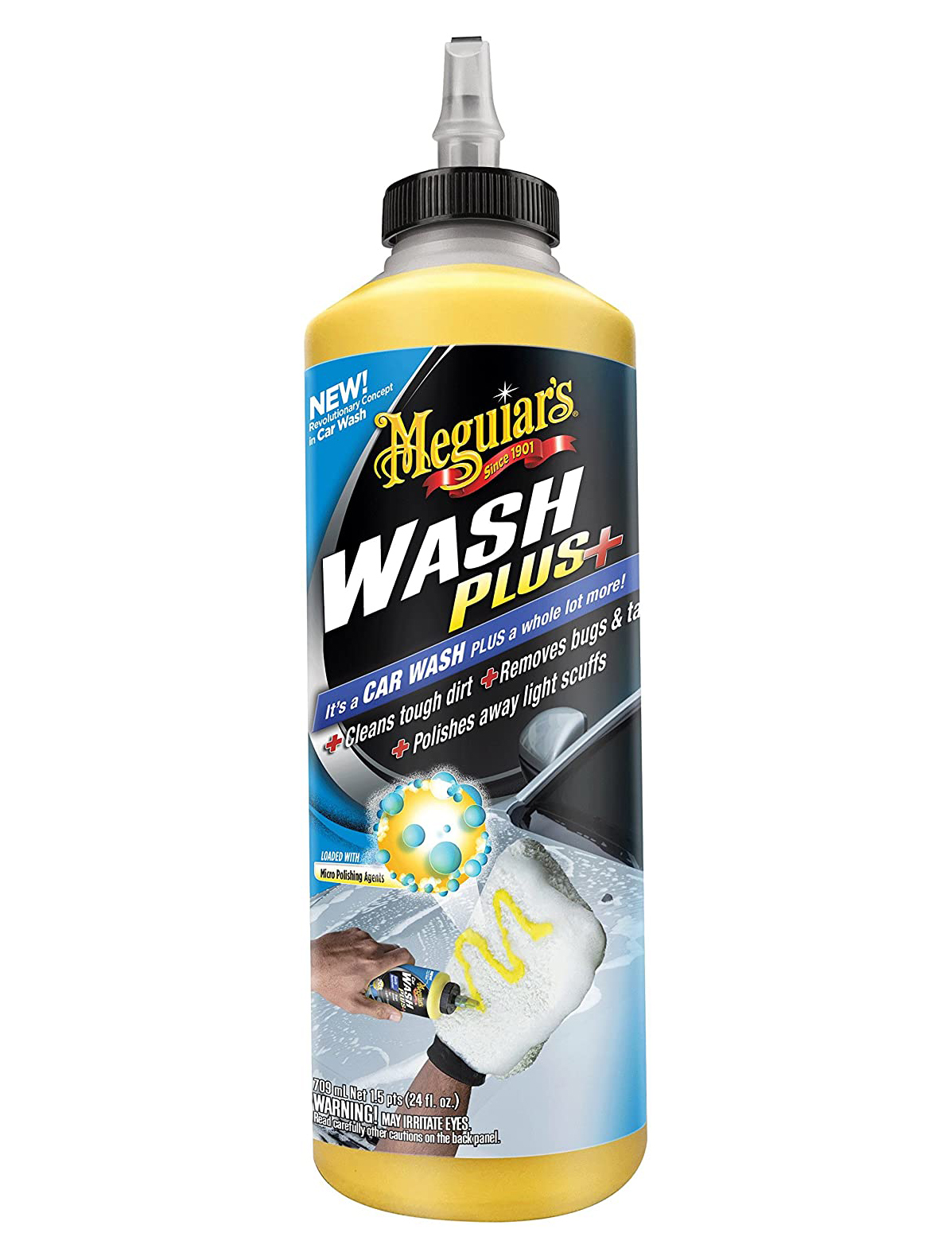 Wash Plus+ Meguiar's® - Shampoo Pulidor Removedor de Insectos y Contaminantes 709ml