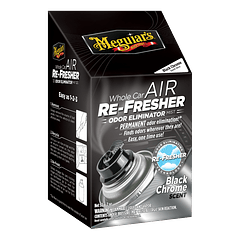 Air Re-Fresher Odor Eliminator -  Black Chrome Scent  Meguiar's® - Eliminador Instantáneo de Olores TOP