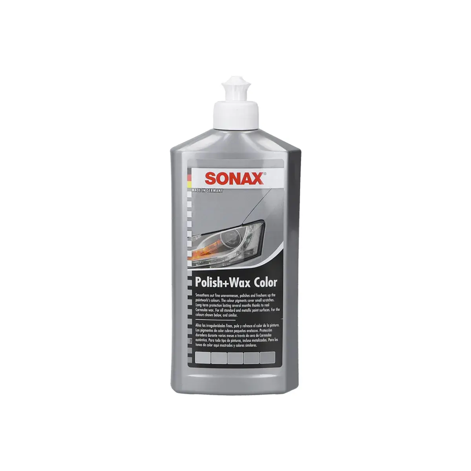 SONAX® - Polish + Wax - Cera Auto Color Gris 500ml