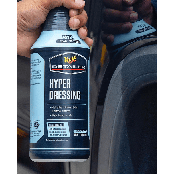 Hyper Dressing Meguiar's® - Abrillantador de Gomas y Plástic