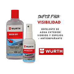 PACK de Visibilidad - WURTH - Antiempañante + Repelente de Agua