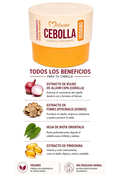 Mascarilla Capilar de Cebolla MiSucka