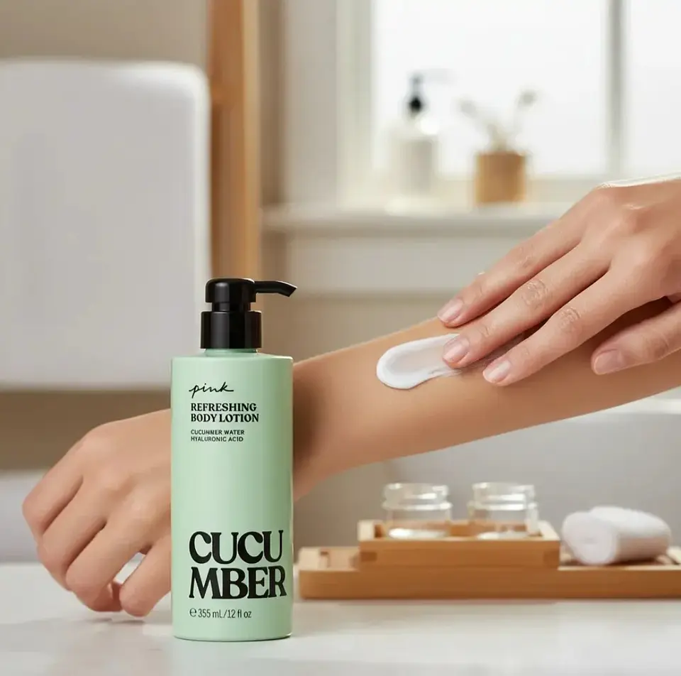 Pink Refreshing Body Lotion Cucumber — Victoria's Secret 3