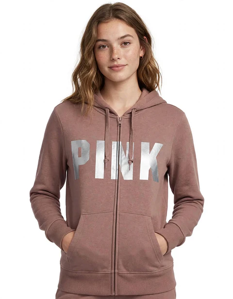 Chaqueta con Cierre PINK
