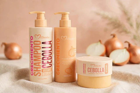 Pack Crecimiento de Cebolla MiSucka — Shampoo + Acondicionador + Mascarilla 