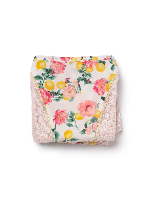 Panty Bikini Estampado Floral con Encaje — Victoria's Secret