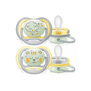 Philips Avent Chupeta Ultra Air Night 6-18 meses x 2 uni