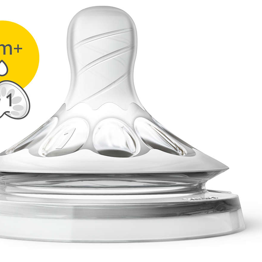 Philips Avent Tetina Natural Recém Nascido Silicone 1 gota +0 meses 1