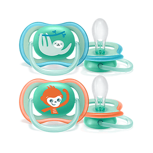 Philips Avent Chupeta Ultra Air +18 meses Preguiça/Macaco x 2 uni