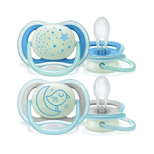 Philips Avent Chupeta Ultra Air Night 6-18 meses Pássaro/Estrelas x 2 uni