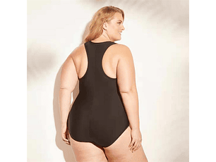 MALLA ENTERA NADADORA CON CIERRE DELANTERO