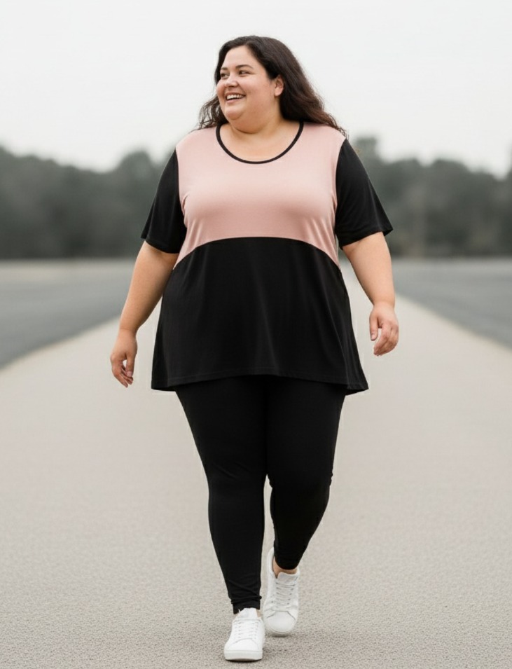 REMERA COMBINADA PLUS SIZE REAL 1