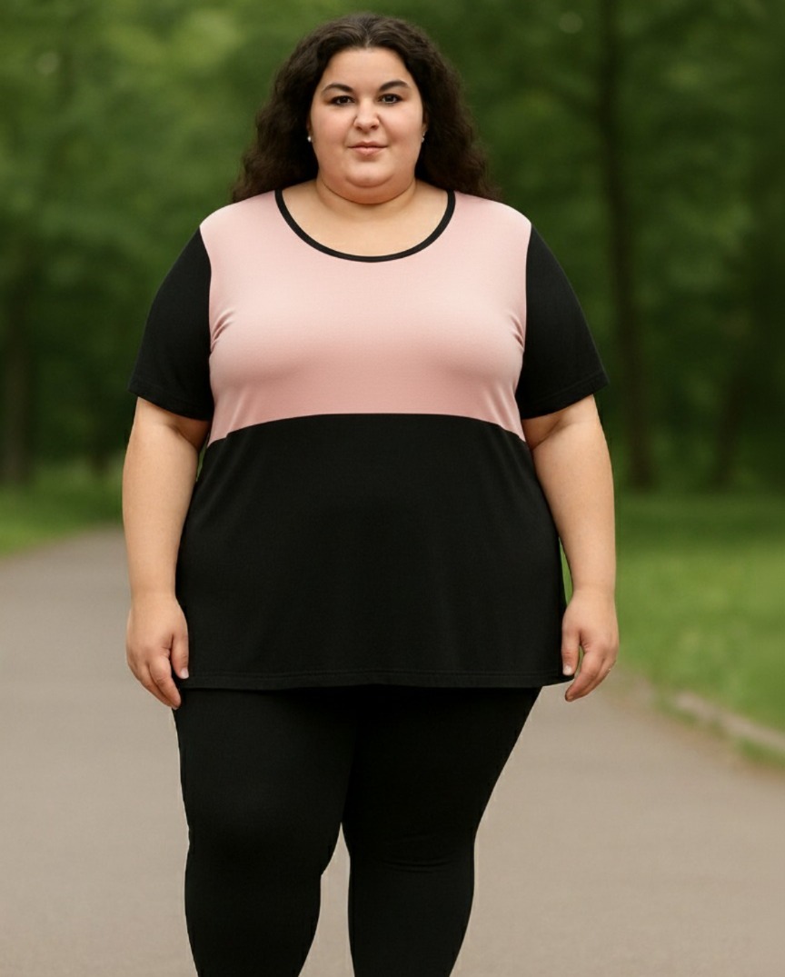 REMERA COMBINADA PLUS SIZE REAL 2