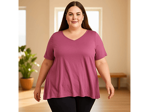 REMERA BÁSICA VISCOLYCRA - PLUS SIZE