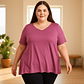 REMERA BÁSICA VISCOLYCRA - PLUS SIZE - Miniatura 1