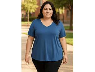 REMERA BÁSICA VISCOLYCRA - TALLES REALES