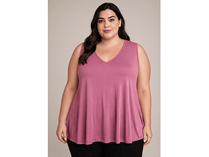 MUSCULOSA BASICA PLUS SIZE BRETEL ANCHO
