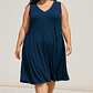 VESTIDO PLUS SIZE DE MORLEY DE ALGODON SIN MANGAS - Miniatura 2