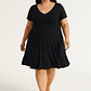 VESTIDO MORLEY CON MANGAS PLUS SIZE - Miniatura 4