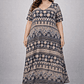 VESTIDO LARGO PLUS SIZE con mangas - Miniatura 5