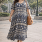 VESTIDO LARGO PLUS SIZE con mangas - Miniatura 8