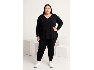 Remera Manga Larga Mujer Talles Especiales 2XL Al 4XL