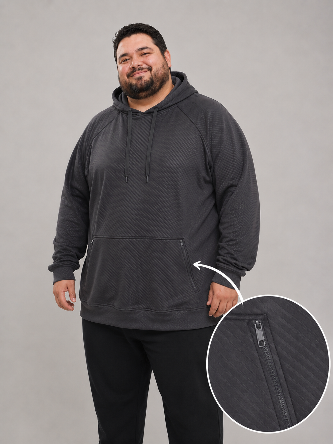 BUZO CANGURO PLUS SIZE UNISEX 1