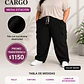 PANTALON PLUS SIZE CARGO WAFFLE UNISEX - Miniatura 3