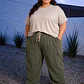 PANTALON PLUS SIZE CARGO WAFFLE UNISEX - Miniatura 1