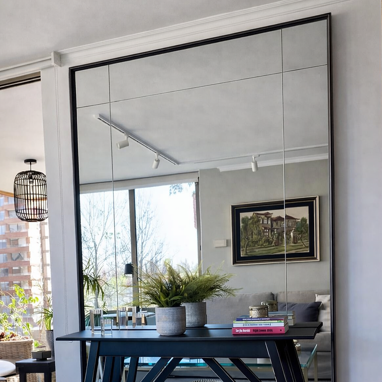 Marco Liso Rectangular con Cortes en el Vidrio Tipo # 1