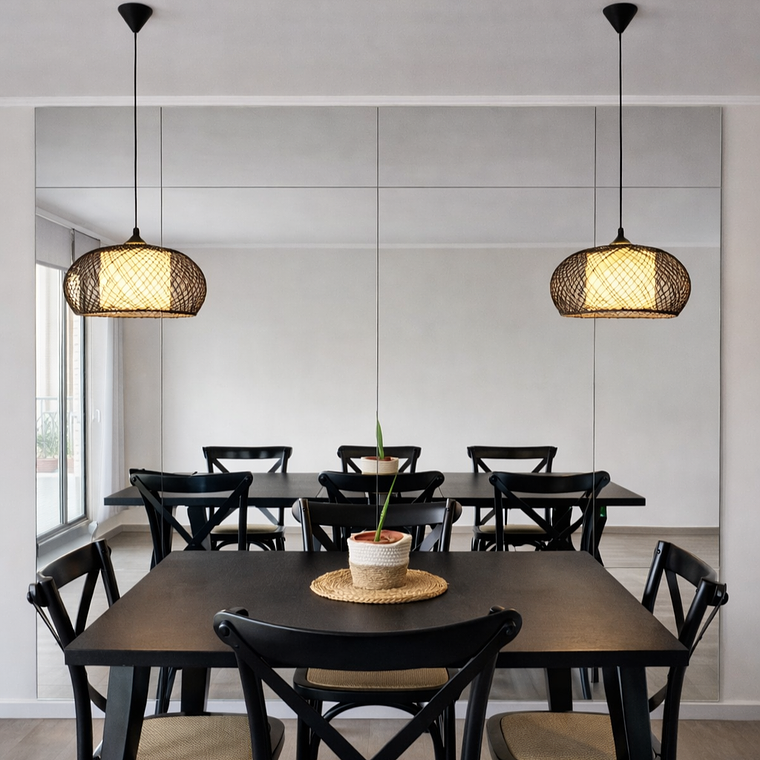 Pared Espejada de Paños de Espejo con Pulido Liso Recto 1