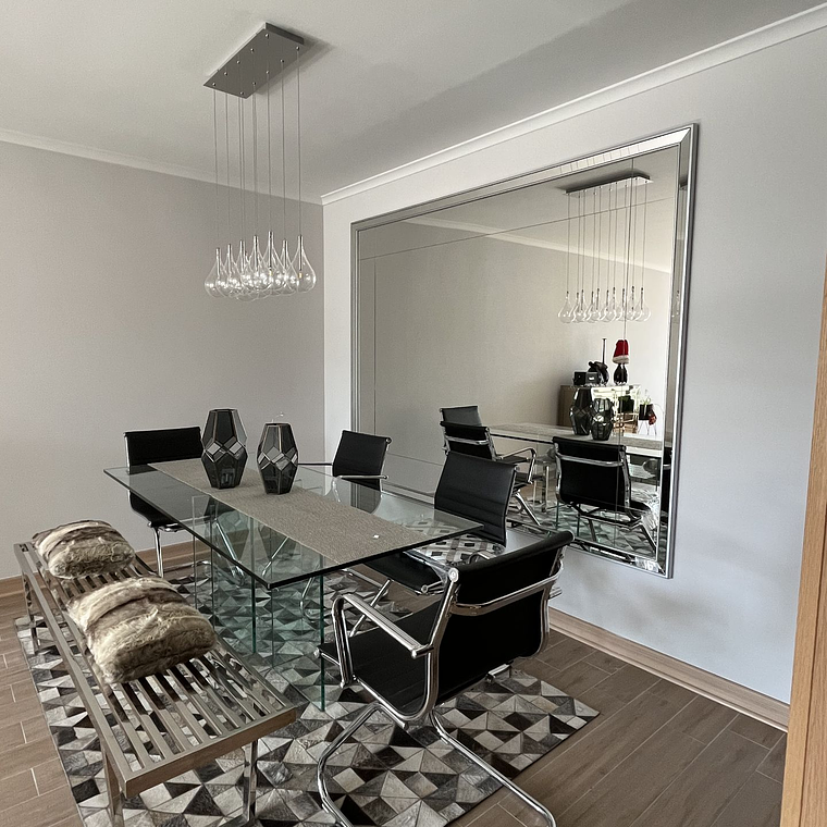 Marco Espejado con Cortes en el Vidrio Tipo # 3