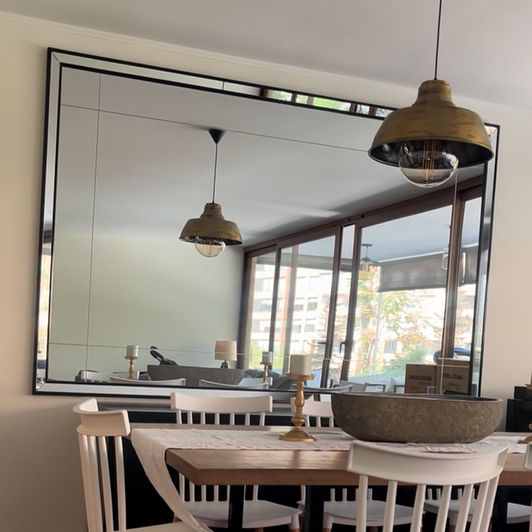 Marco Espejado con Cortes en el Vidrio Tipo # 5