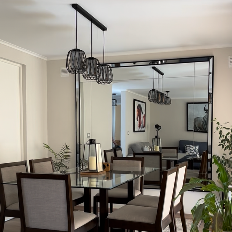 Marco Espejado con Cortes en el Vidrio Tipo # 1