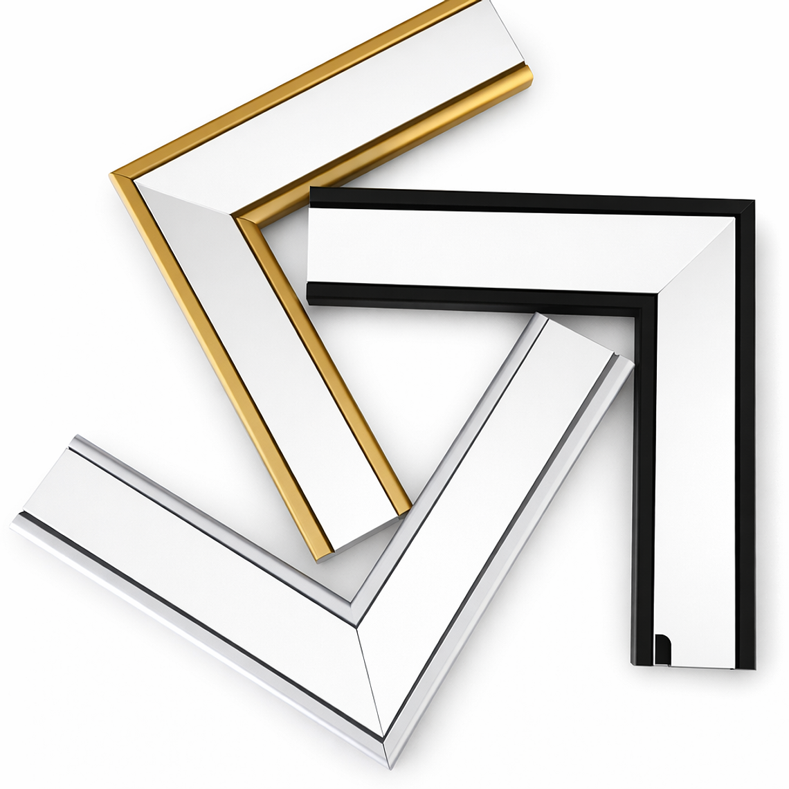 Marco Espejado con Cortes en el Vidrio Tipo # 6