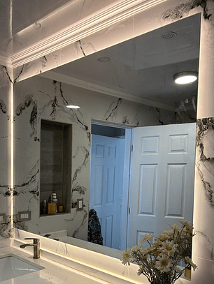 Paño de Espejo con Pulido Liso Recto