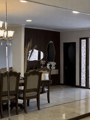 Pared Espejada de Paños de Espejo con Pulido Biselado