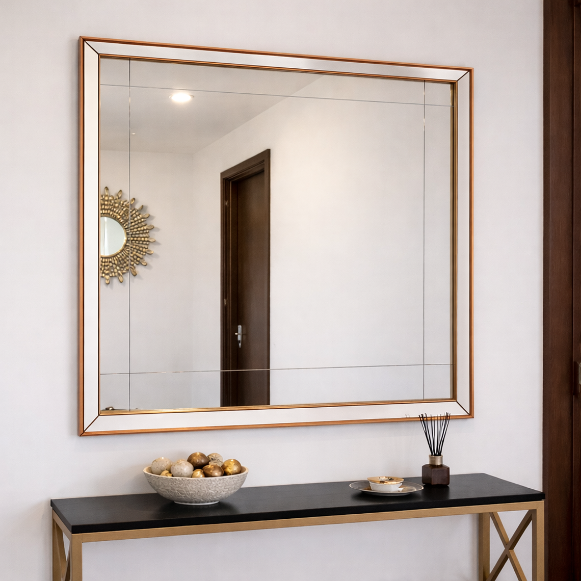 Marco Espejado con Cortes en el Vidrio Tipo # 4