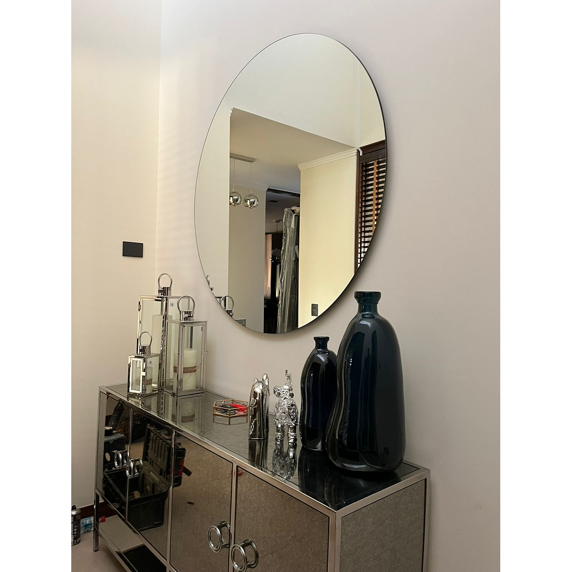 Espejo Redondo con Borde Pulido 1