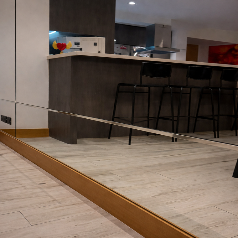 Pared Espejada de Paños de Espejo con Pulido Biselado 4