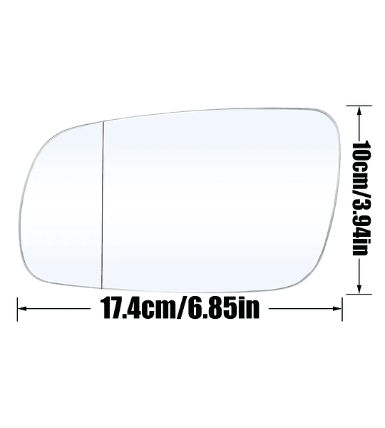 Luna Para Espejo Retrovisor Skoda Fabia 1999-2008