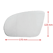 Luna Para Espejo Retrovisor Mercedes Benz GLC Coupé (C253) 2016-2022