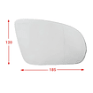 Luna Para Espejo Retrovisor Mercedes Benz GLC Coupé (C253) 2016-2022