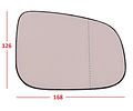 Luna Para Espejo Retrovisor Volvo S60 2010-2012