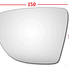 Luna Para Espejo Retrovisor Renault Captur 2012-2023 5