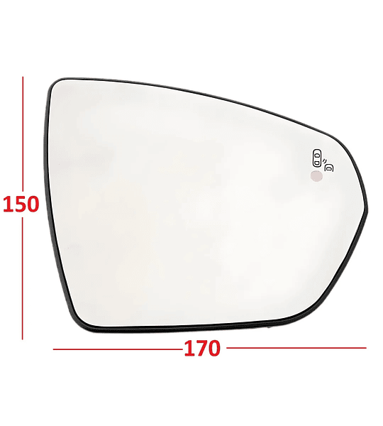 Luna Para Espejo Retrovisor Citroën C5 Aircross 2018-2023