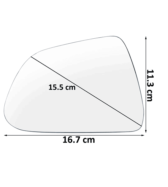 Luna Espejo Retrovisor Tesla Model 3 2017-2023