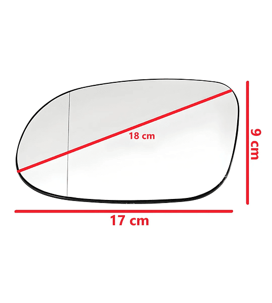 Luna Para Espejo Retrovisor Mercedes SL (R129) 1998-2001